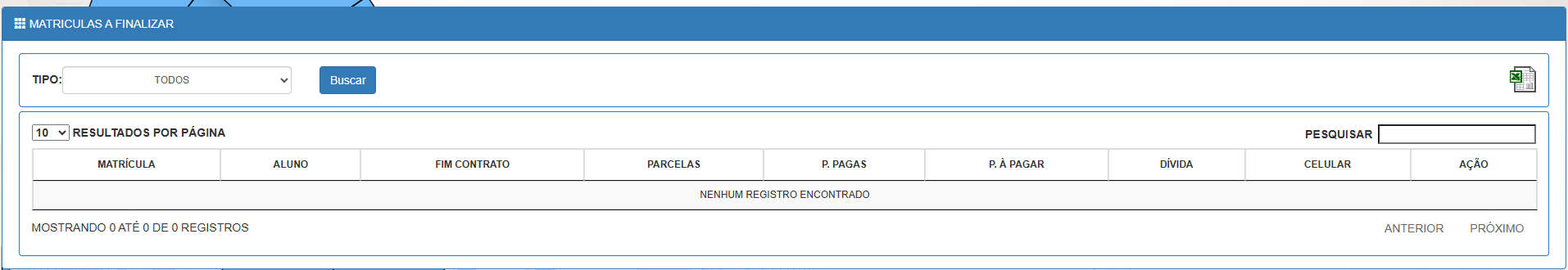 A Finalizar