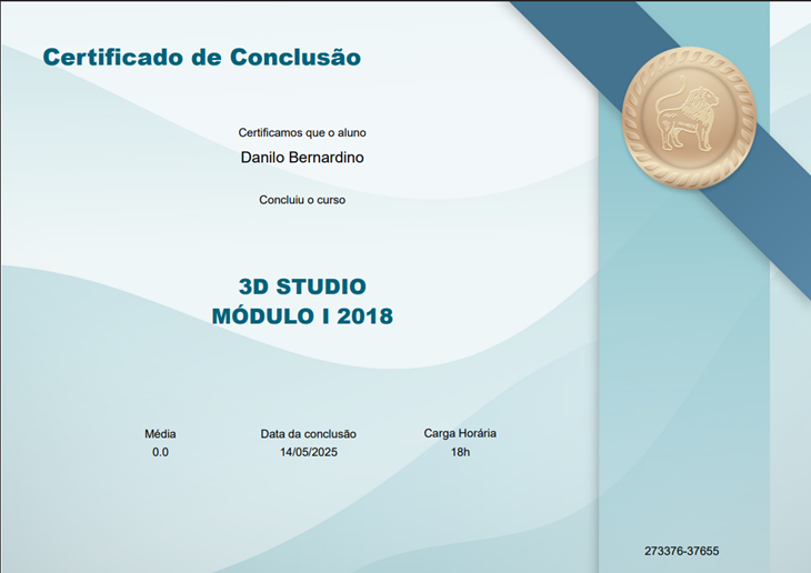 Certificado gerado
